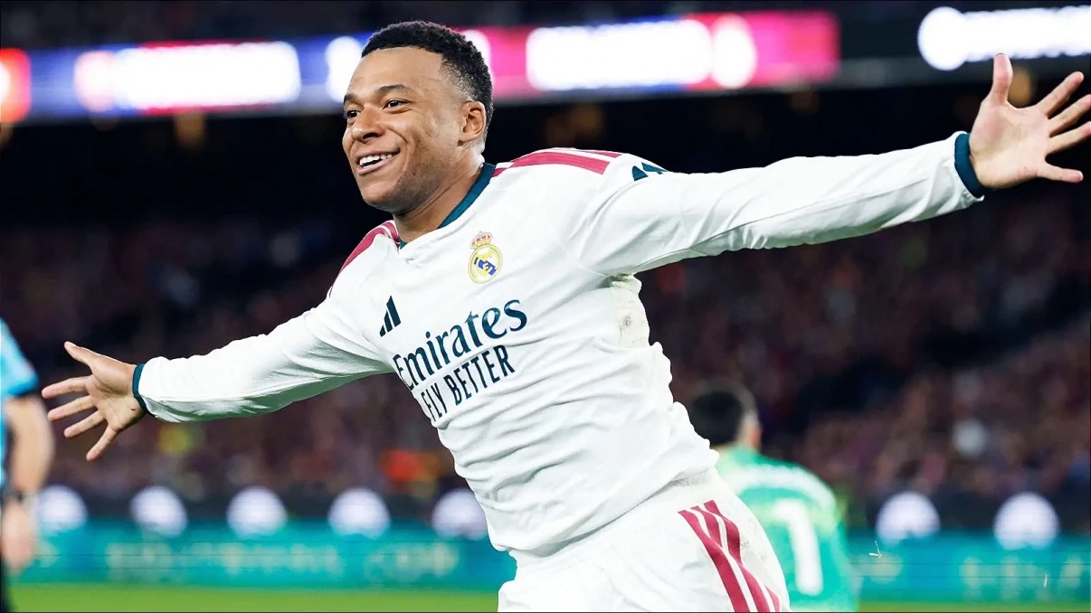 Kylian Mbappe double for Real Madrid sinks Barca in El Clasico thriller