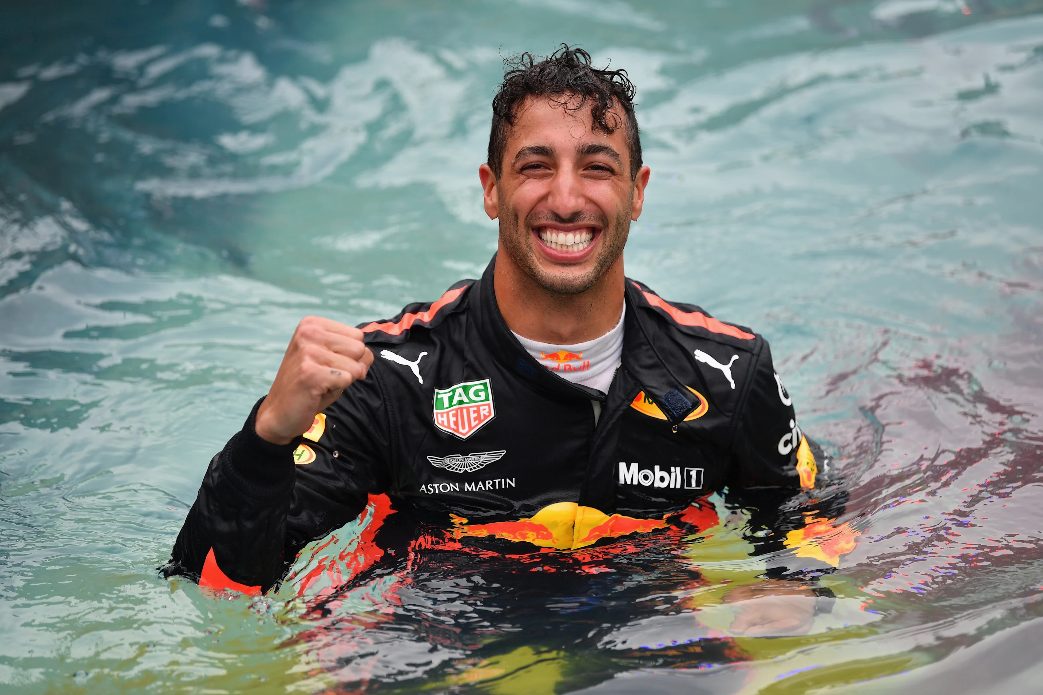 MONTE-CARLO, MONACO - MAY 27:  Race winner Daniel Ricciardo of Australia and Red Bull Racing
