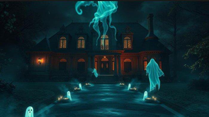 Ilustrasi rumah angker