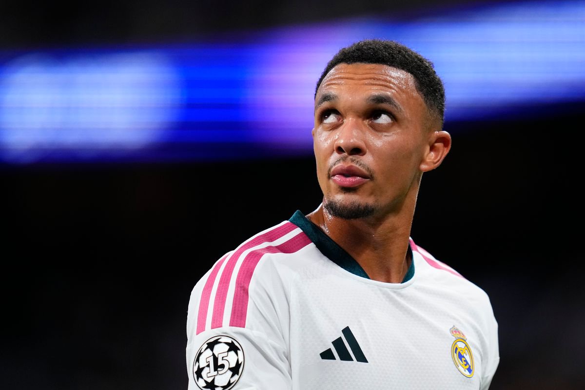 Trent Alexander-Arnold right-back of Real Madrid and England during the UEFA Champions League 2026/27 League Phase MD1 match between Real Madrid C.F. and FC Internazionale Milano at Estadio Santiago Bernabeu on September 8, 2026 in Madrid, Spain. (Photo by Jose Breton/Pics Action/NurPhoto via Getty Images)