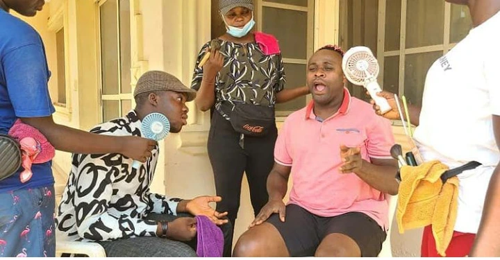See Funny photos of Femi Adebayo with Toyin Abraham, Mide Martins, Funke Akindele and other actors