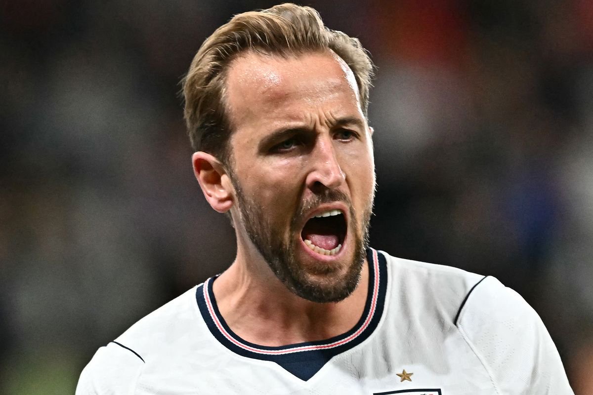 Harry Kane celebrates