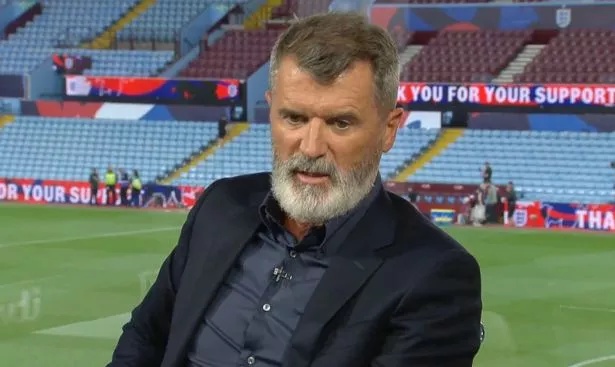 Roy Keane talking post-match