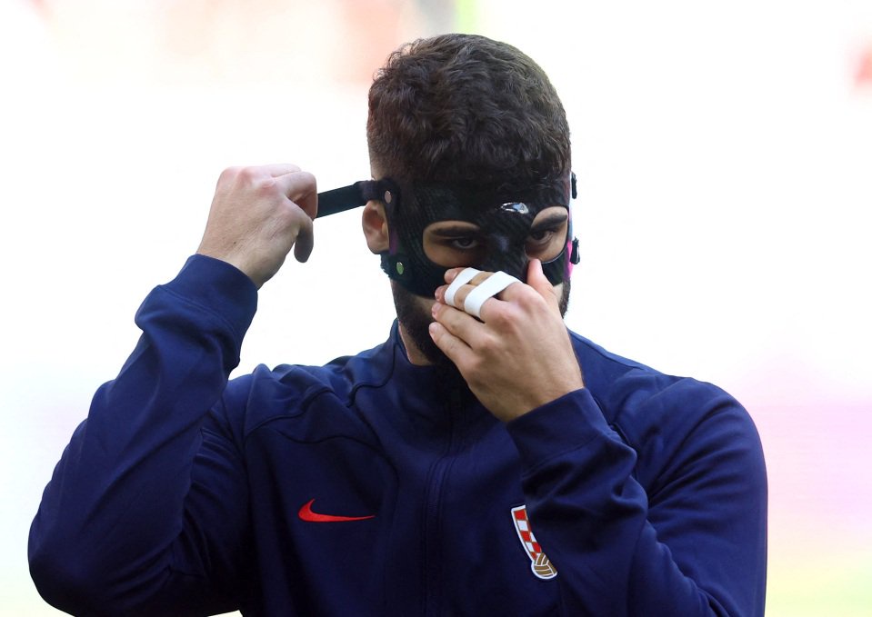 Meet Croatian star, Josko Gvardiol wearing a face mask during their