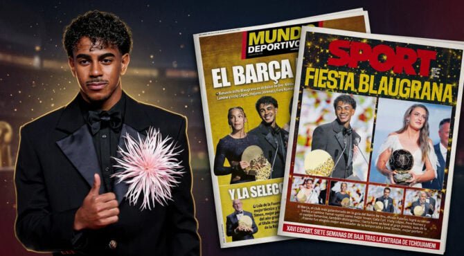 Ballon d’Or 2026 : « Le Ballon se dégonfle », la presse catalane enrage après la défaite de Lamine Yamal !