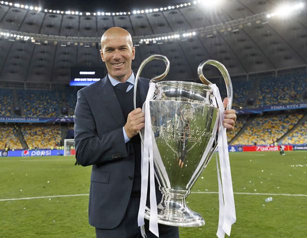 Zinedine Zidane ranks third with a mind-boggling average salary of &pound;14.2m