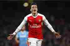 Ozil had a wiry frame during his Arsenal days