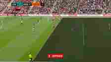 VAR replays showed Haji Wright had strayed offside by mere millimetres before he set Torp up