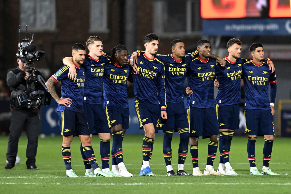 Arsenal were beaten by Fleetwood Town in the Carabao Cup. 