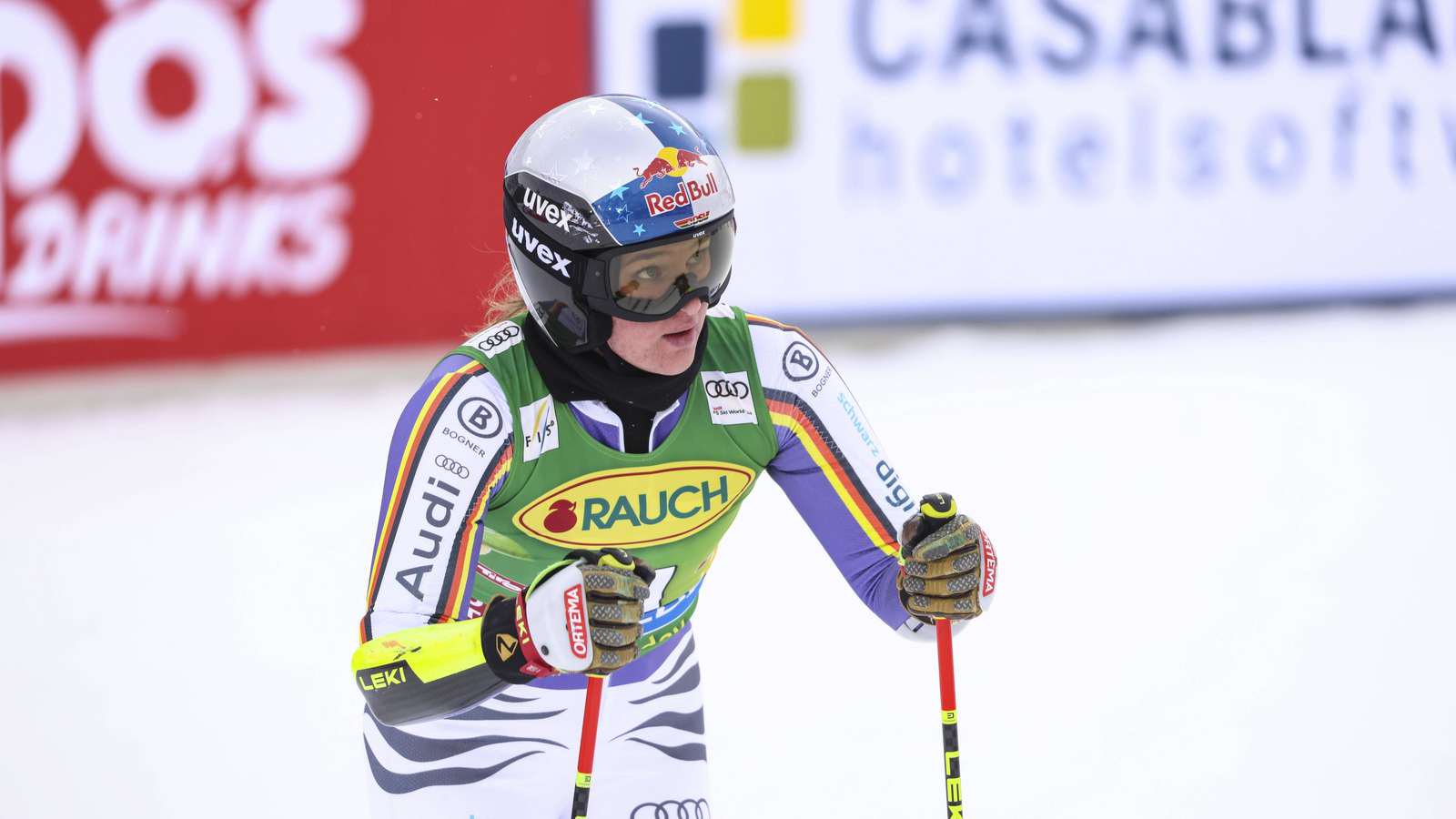 Ski alpin: Emma Aicher beim Riesenslalom in Sölden.