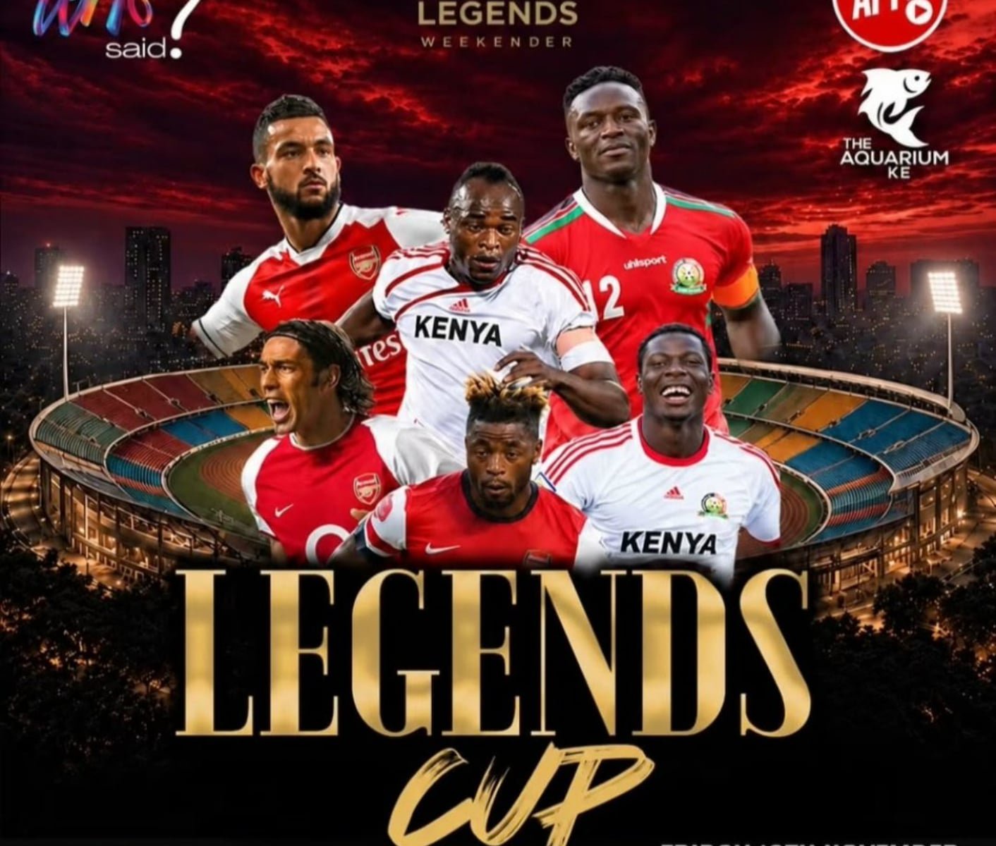Match poster of the upcoming Legends Cup. PHOTO/@TeyaKevin/X