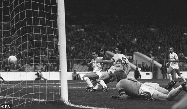 Imre Varadi scores City's second in a 3-1 win over Aston Villa in 1986
