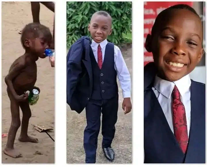 Remember the starving boy who was rescued by a White Woman? - See his current looks