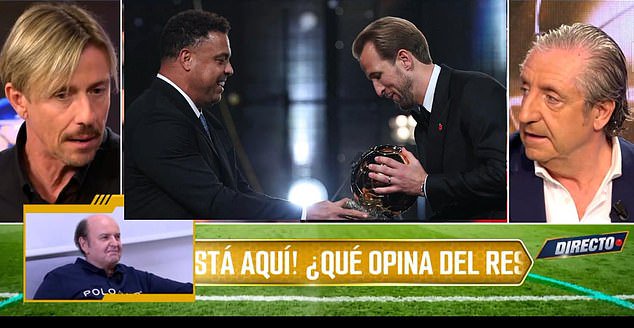 Real Madrid legend Guti (left) was one to draw a spurious connection between Kane's heritage and the London venue of the event