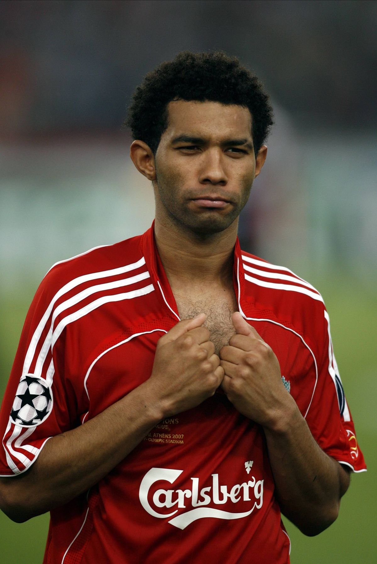 Jermaine Pennant of Liverpool after the 2007 Champions League final