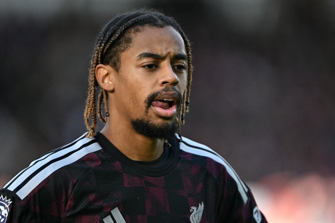 Bradley Barcola pictured in action during Liverpool's Premier League match against Brentford at the Gtech Community Stadium