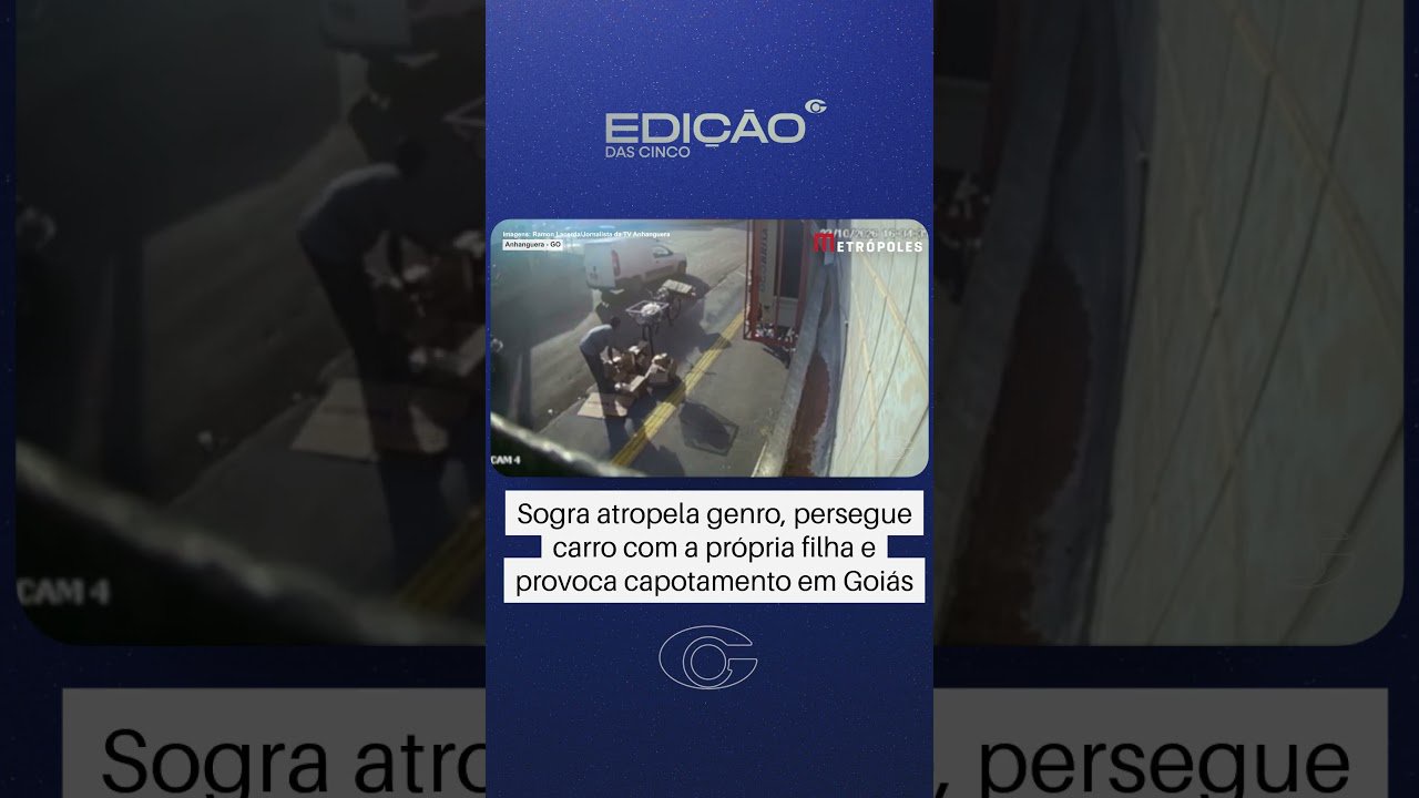 Sogra atropela genro, persegue carro e provoca atropelamento