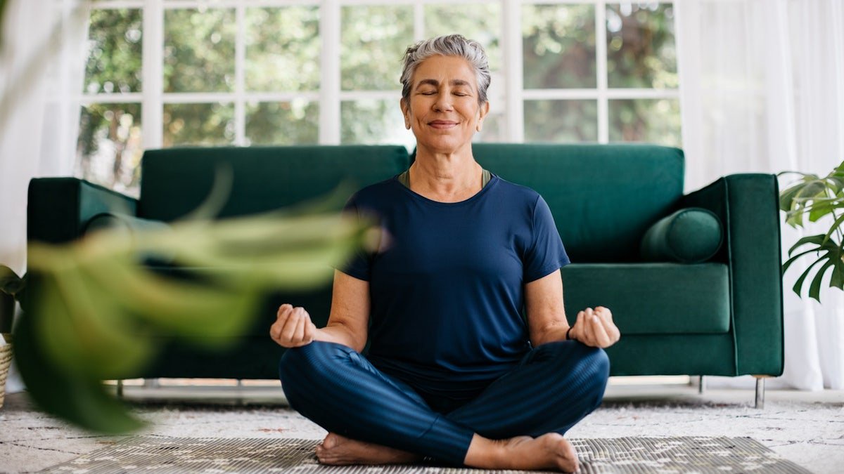 Woman meditating