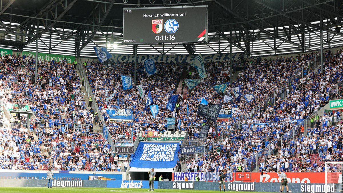 firo :  30.08.2026
Fussball, Fußball, 1.Liga, 1.Bundesliga, Saison 2026/2027, 1. Spieltag, FC Augsburg -  FC Schalke 04