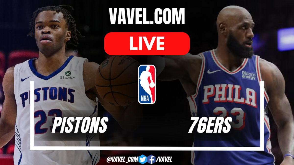Points and Highlights for Detroit Pistons 103-96 Philadelphia 76ers in NBA Game