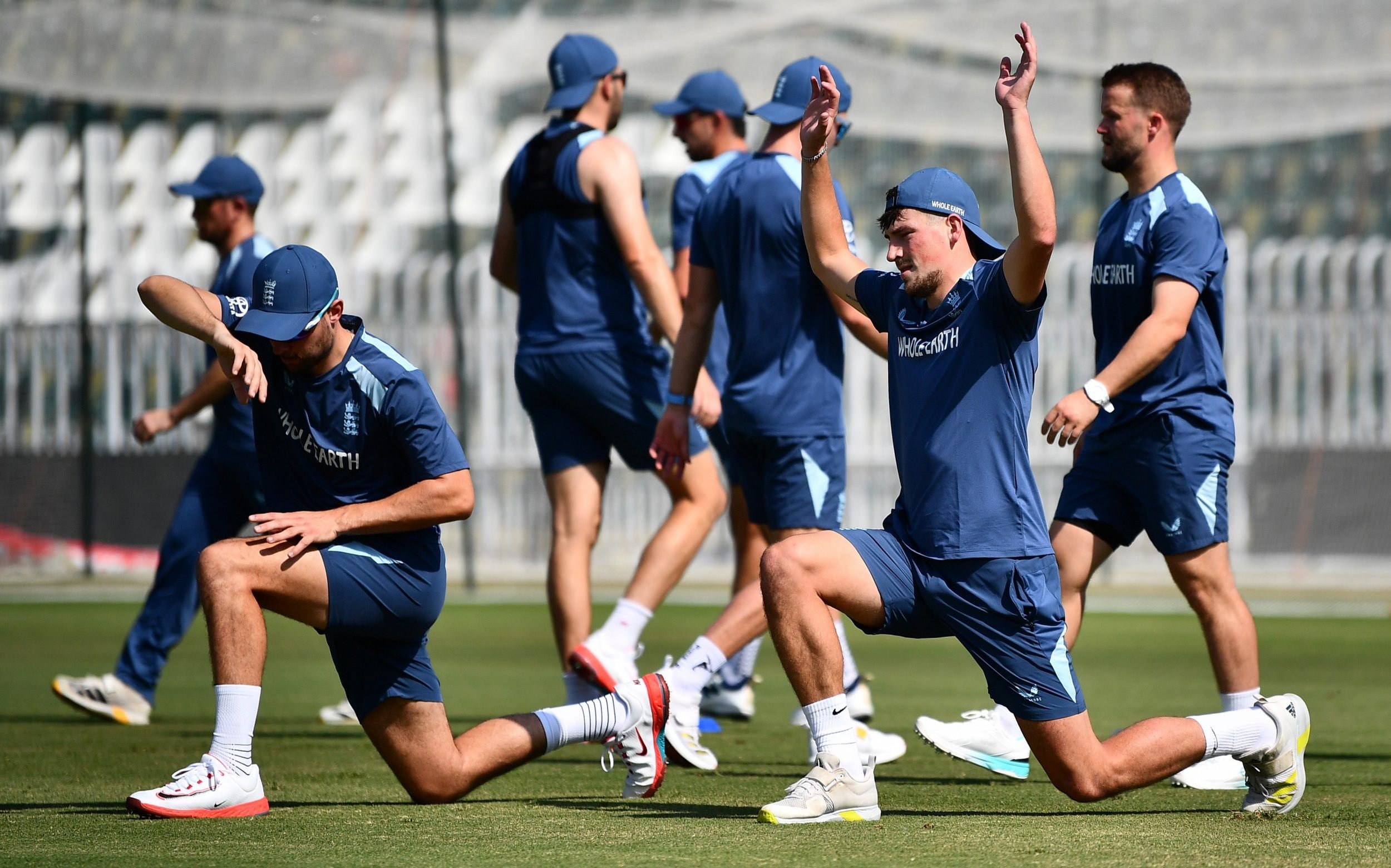 England doing calisthenics in Pindi