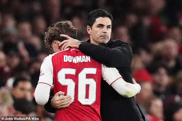 The notion that Arteta was at fault for scowling at a young, dismissed player is woke punditry gone mad. If Dowman wants to play senior football, then he will be needing to grow up fast