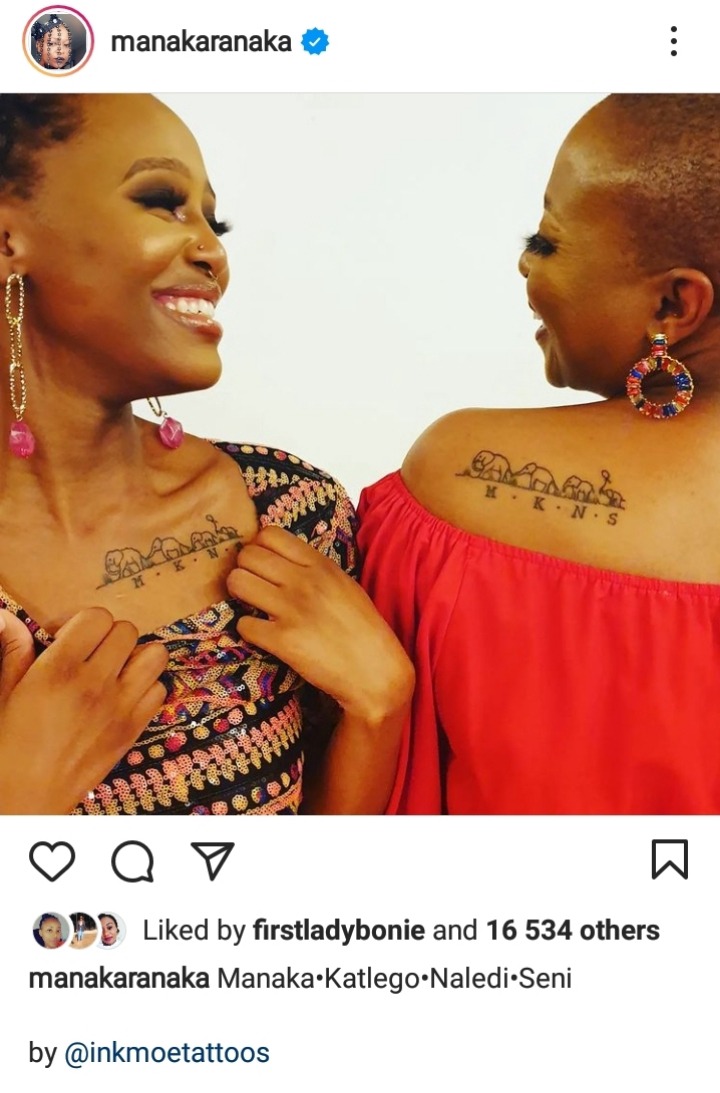 Manaka Ranaka(Lucy) & her daughter have inked matching  image picture image