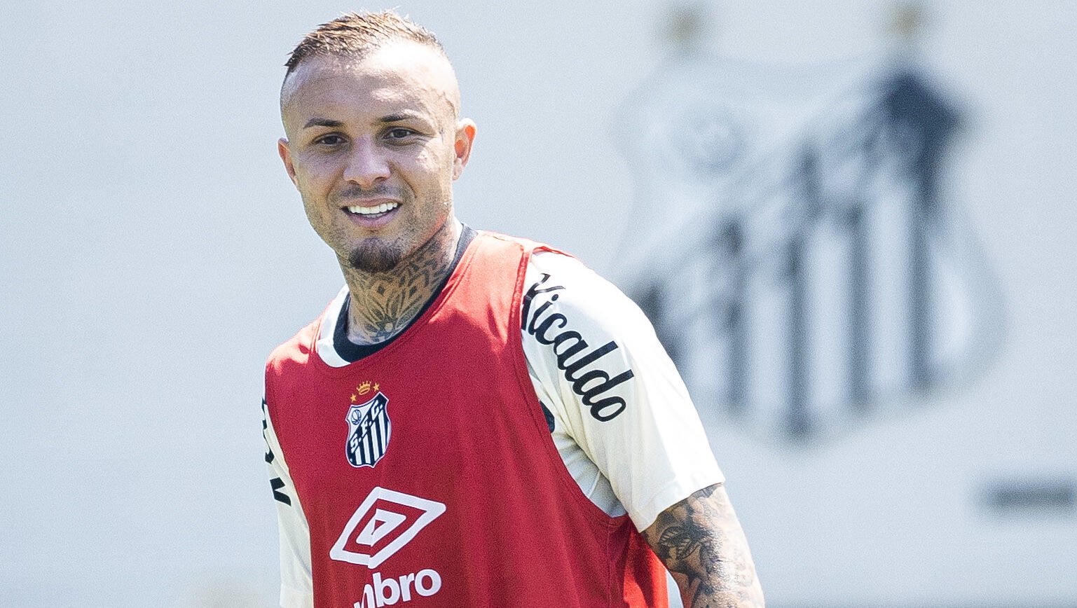 Cebolinha durante treino - Foto: Reinaldo Campos/ Santos F.C.
