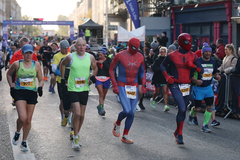It was a heroic effort by some competitors in the Dublin Marathon. Photograph: Clodagh Kilcoyne/The Irish Times