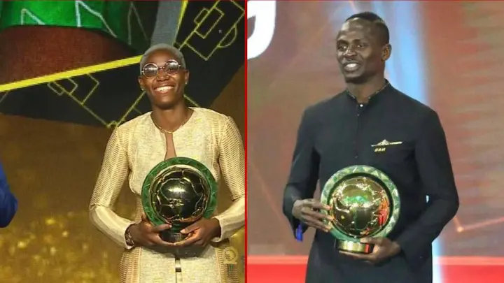 Oshoala won her fifth CAF player of the year award in 2022
