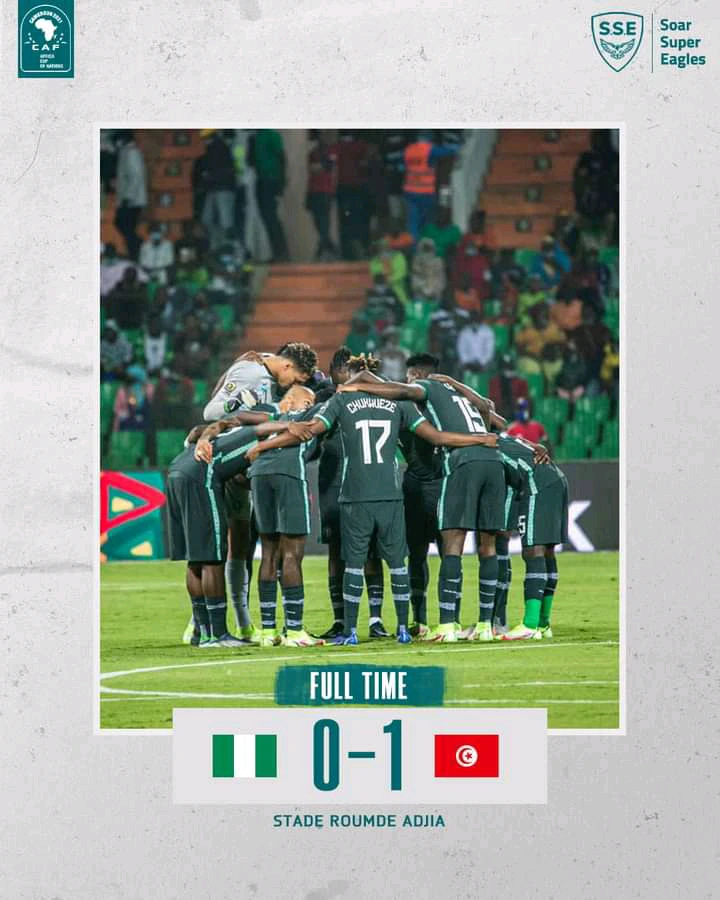 AFCON 2021: Four Super Eagles players to blame for the 1:0 defeat to Tunisia