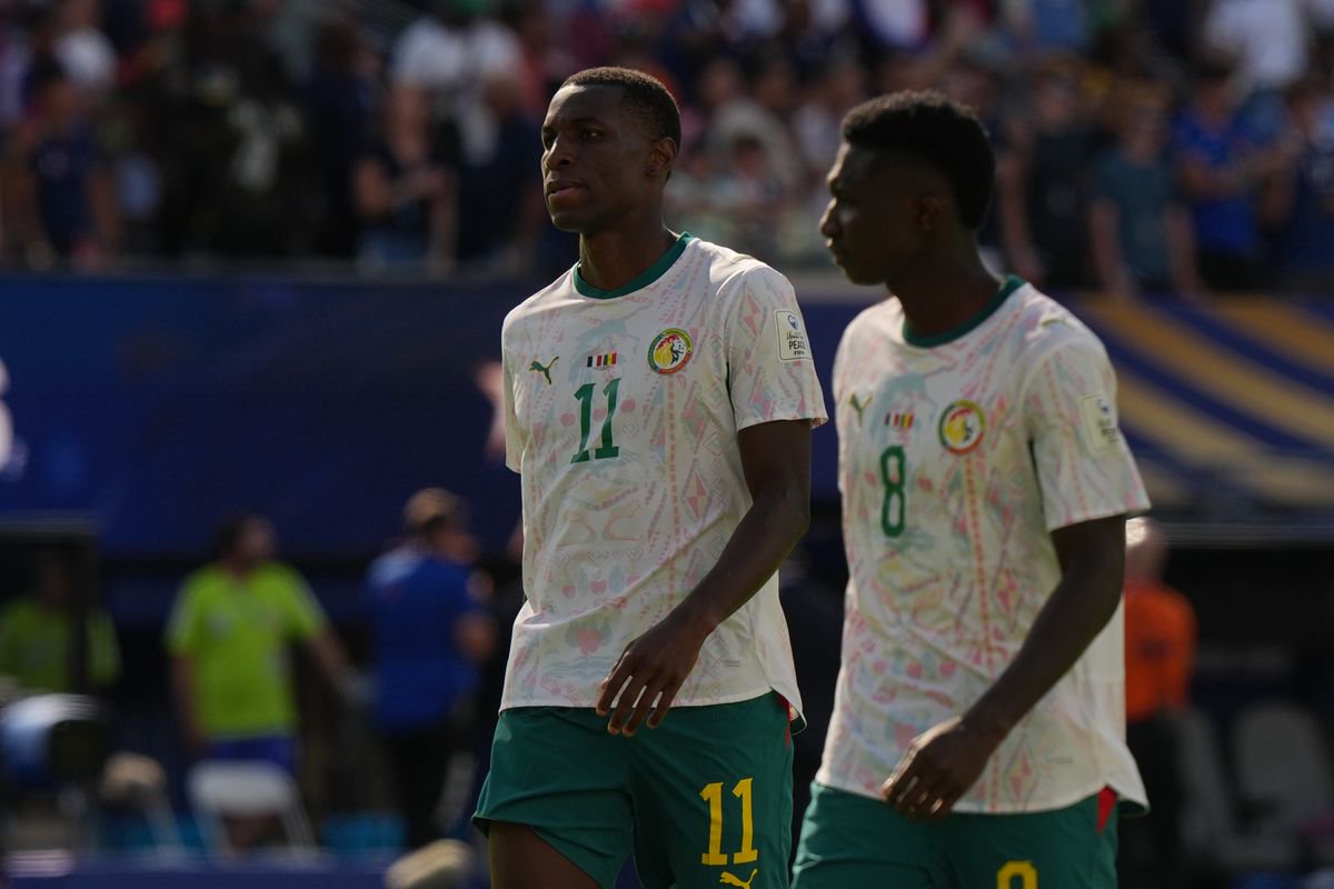 Nicolas Jackson and Lamine Carama of Senegal