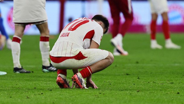 Fassungslosigkeit bei den Spielern von RB Leipzig