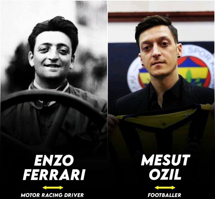 enzo ferrari y ozil