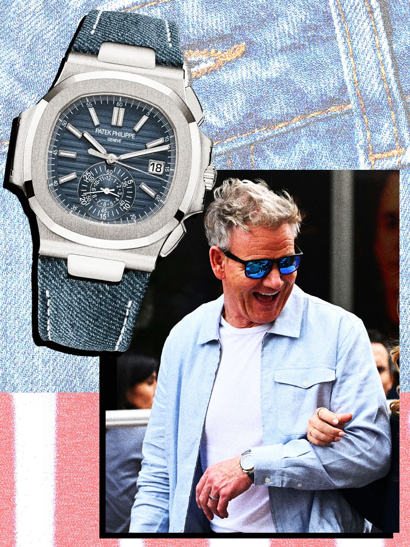 Image may contain Gordon Ramsay Wristwatch Arm Body Part Person Adult Face Head Photography and Portrait