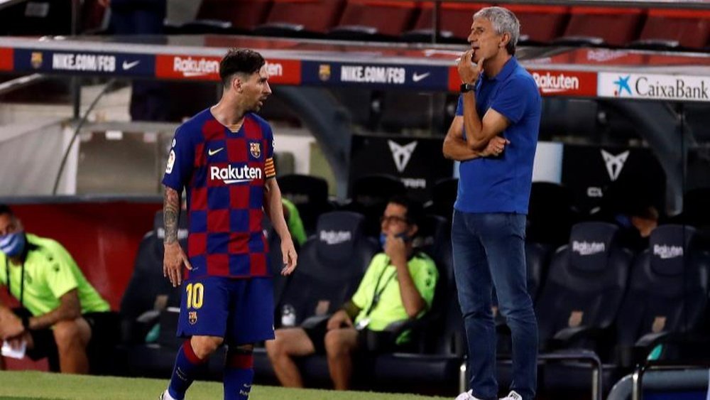 Quique Setien reflects on his spell at Barca. EFE
