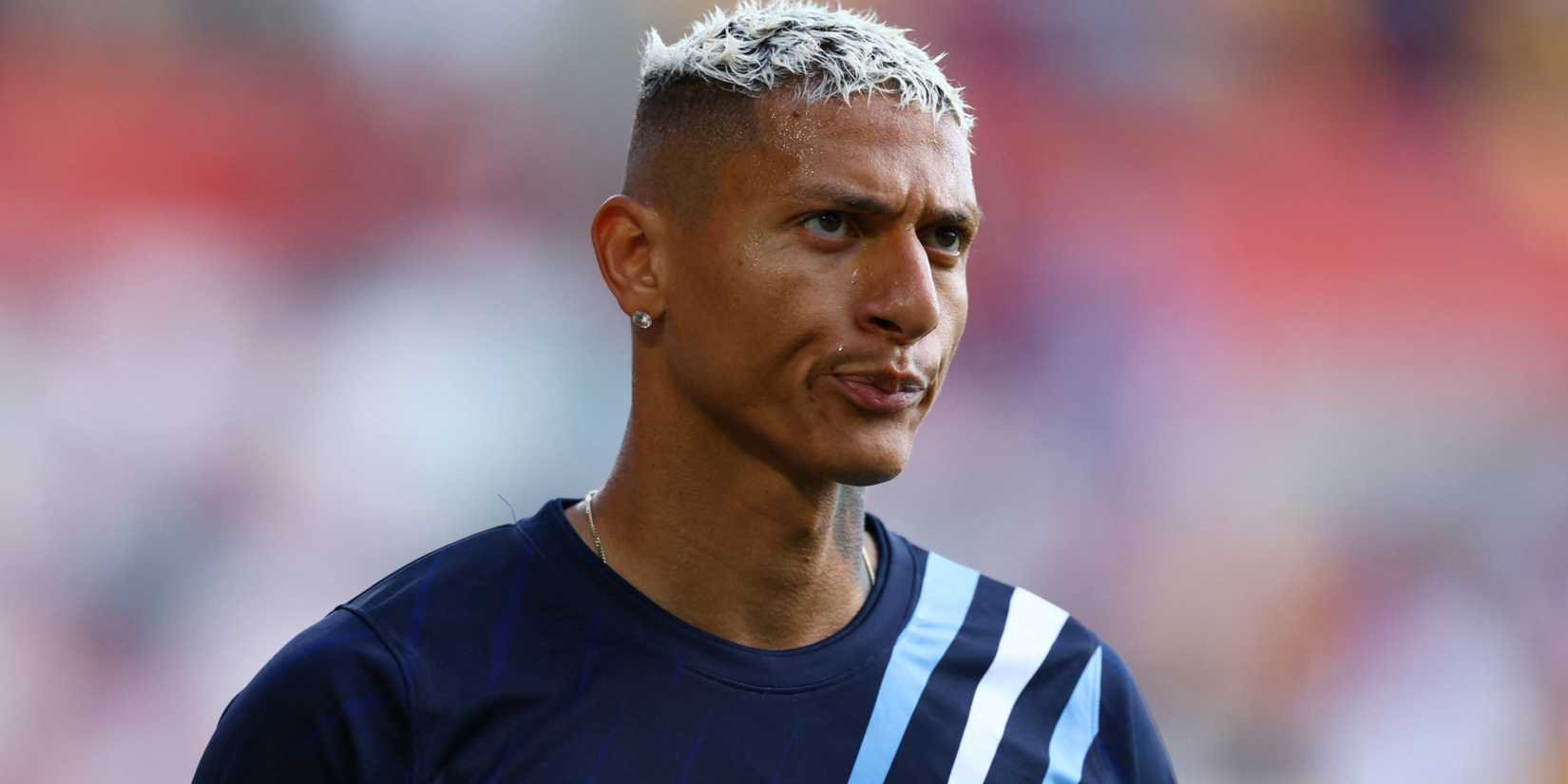 Tottenham striker Richarlison looks on ahead of Brentford game