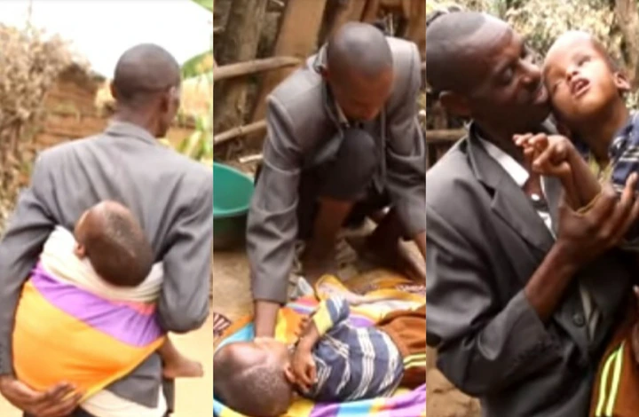 "My wife left me with our sick son when I needed her the most"- Man shares sad story