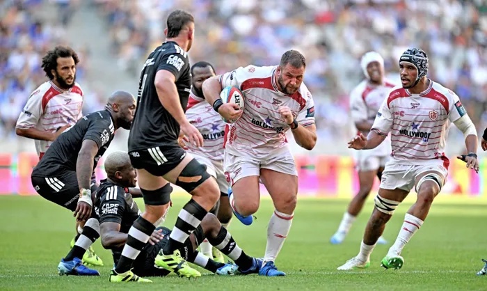 Thomas du Toit was one of the standout perfomers when the Sharks took down Cardiff in the URC in the their second tour match last Friday night. 