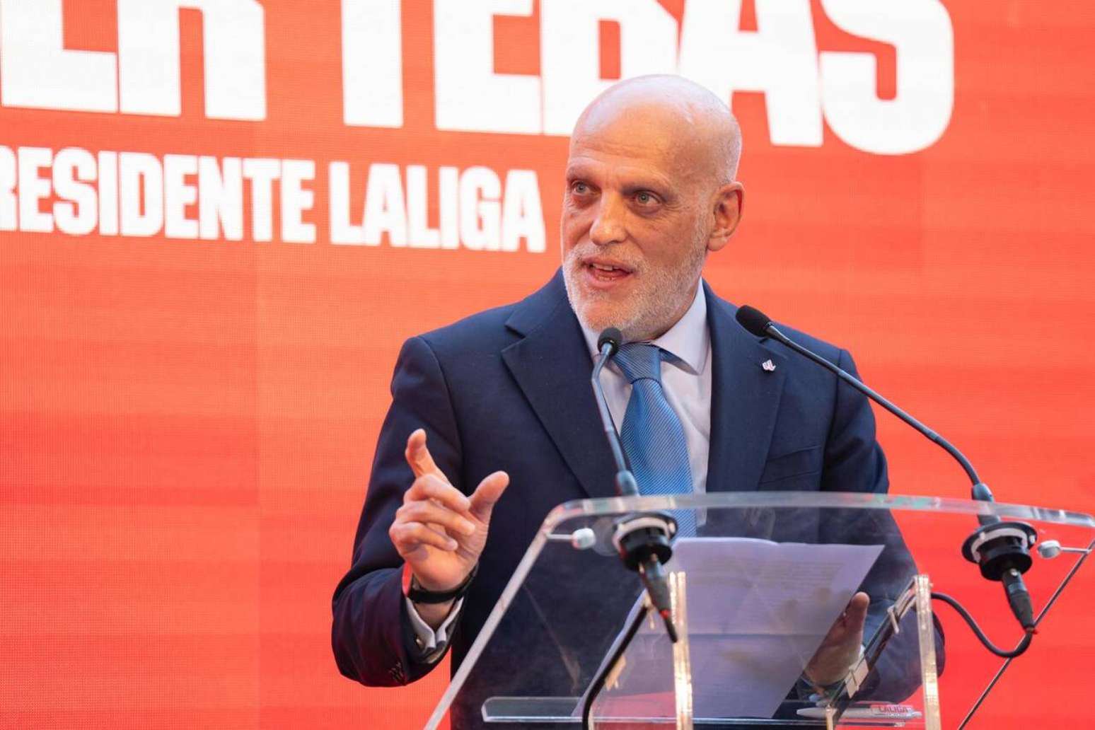 Javier Tebas comparou a estratégia de comunicação dos merengues a métodos nazistas – Foto : Reprodução / X.com @TebasJavier