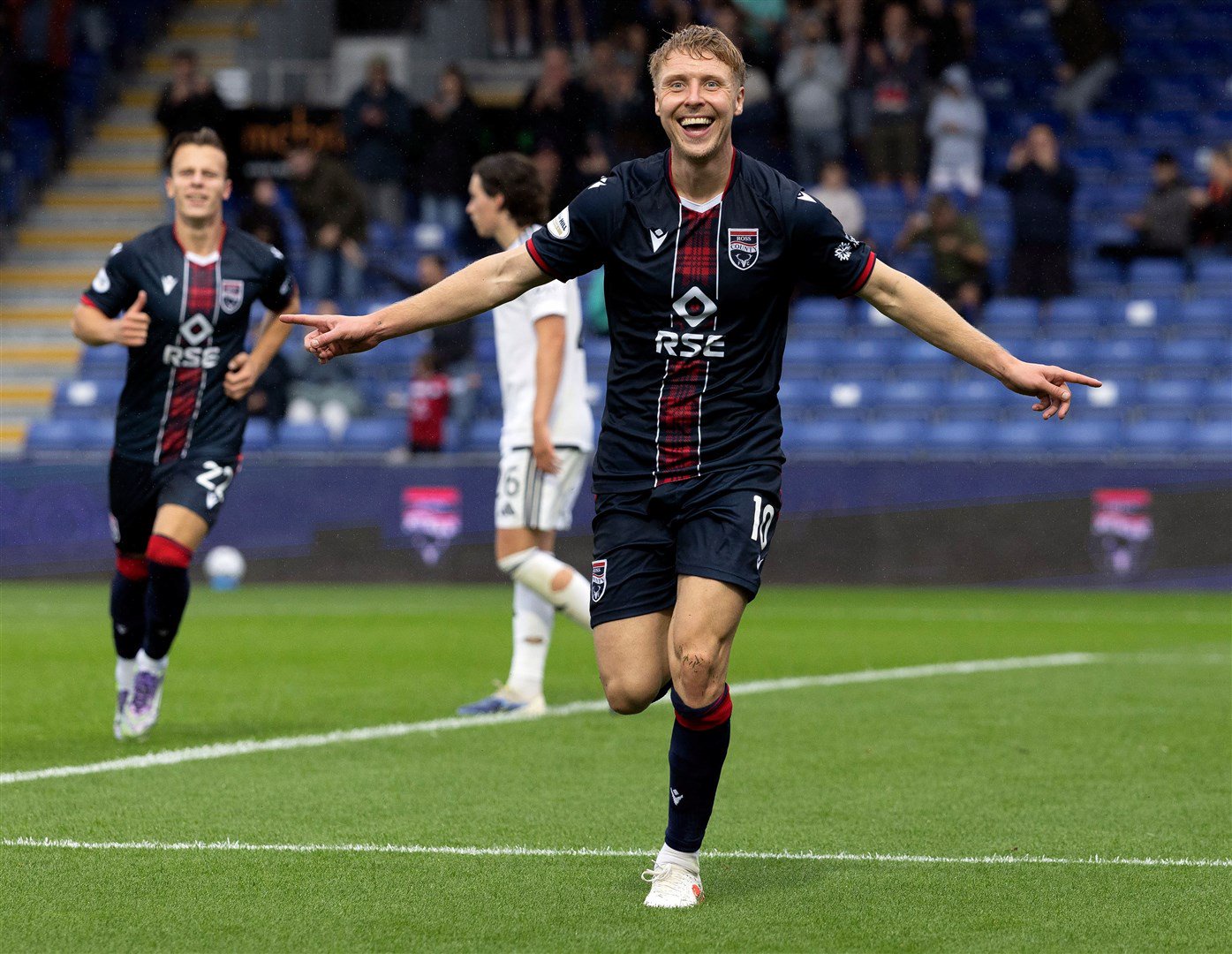 There have been plenty of moment for Ross County celebrate in the early part of the season. Picture: Ken Macpherson