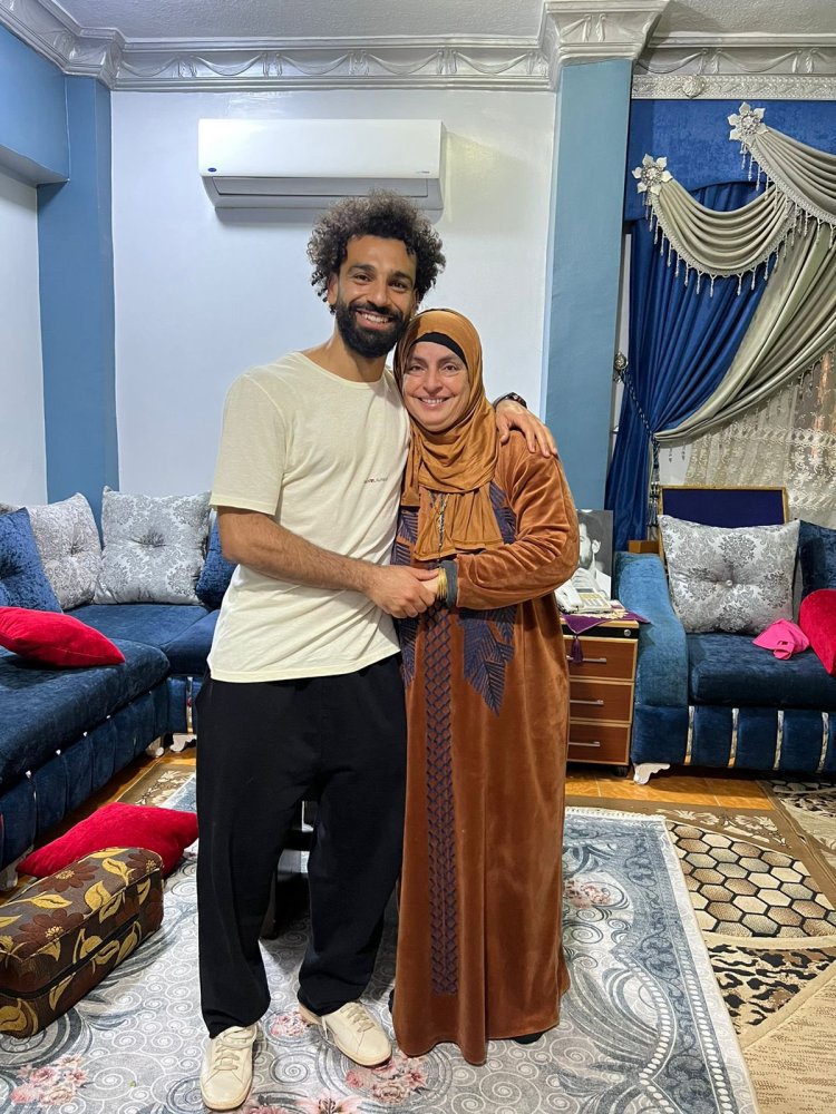Mohammed Salah and his mother