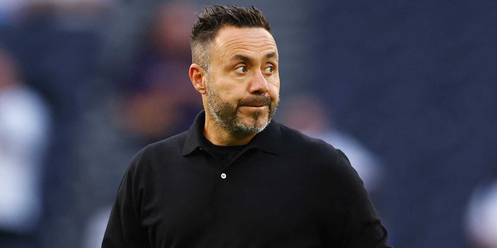 Tottenham manager Roberto De Zerbi