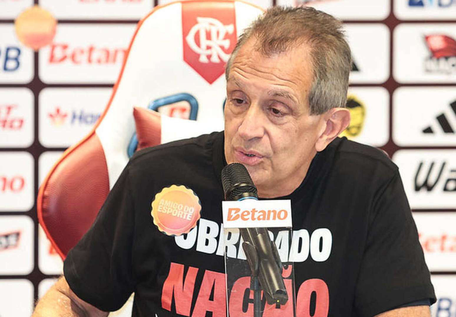 Presidente do Flamengo, Luiz Eduardo Baptista, o Bap –
