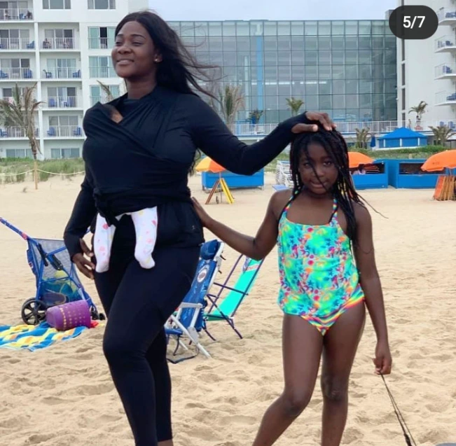 Mercy Johnson's daughter is just a photocopy of her (pictures) 7