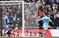 Bernardo Silva scores against Manchester City