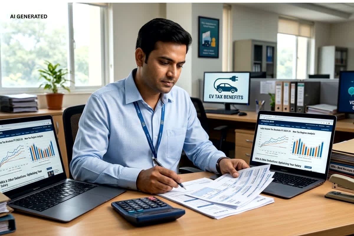 Income Tax Rules 2026 Notification : 1 अप्रैल से बदलेंगे इनकम टैक्स के नियम,  EV चलाने वालों को बड़ा फायदा, जानें आपकी सैलरी पर क्या होगा असर
