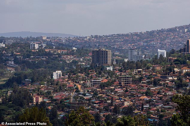 A view of the Kigali, Rwanda, Tuesday, Oct. 13, 2026. (AP Photo/Yuhi Irakiza)