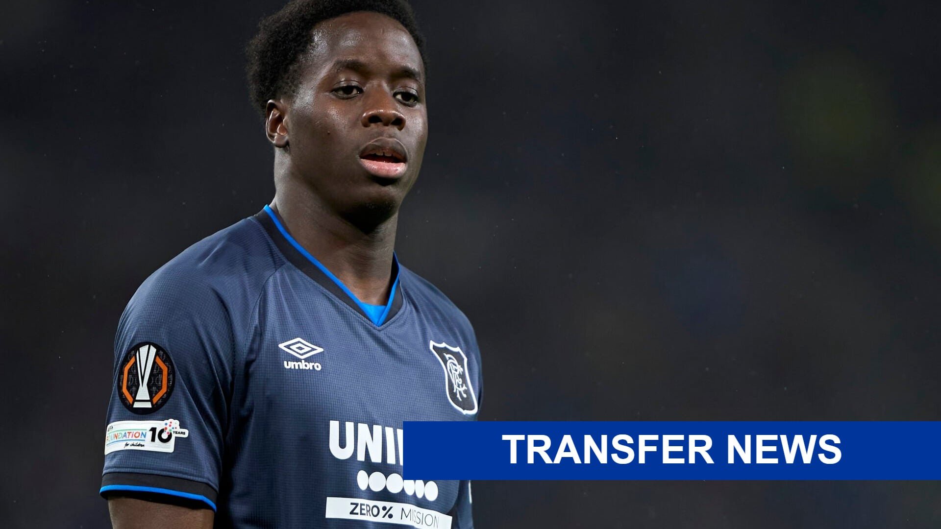 Djeidi Gassama in action for Rangers