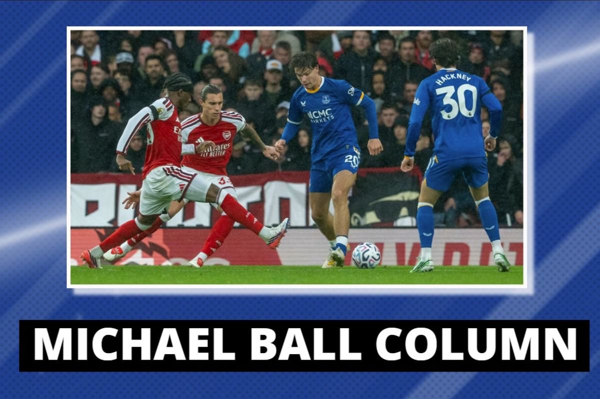 Everton's Tyler Dibling and Hayden Hackney impressed Michael Ball as substitutes at Arsenal